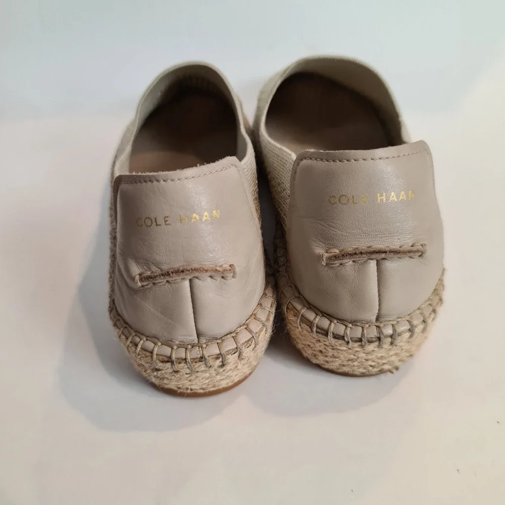 COLE HAAN Cloudfeel Stitchlite Espadrille Loafer Women's Size US‎ 9B Beige Shoes
